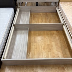 N997★引き出し付きダブルベッド★ベッド★幅1410ｍｍの画像