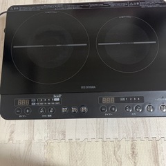 【ジャンク】アイリスオーヤマ2口IHコンロ