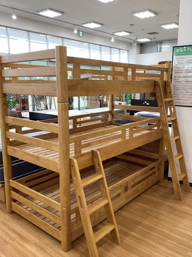 【トレファクマーケット久喜店】3段ベッドフレーム