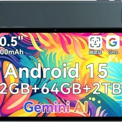 【新品未使用】タブレット 本体 Android15 10インチ ...