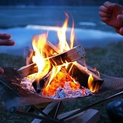 夏の夜の焚き火🔥🌉