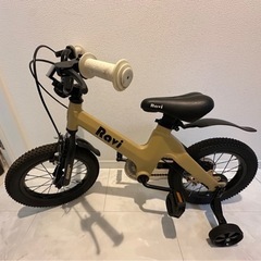 自転車子供用14インチ　補助輪付き自転車　補助輪取り外し可能