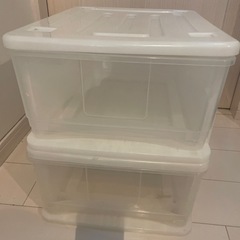 プラスチック引き出し収納ケース2個セット②