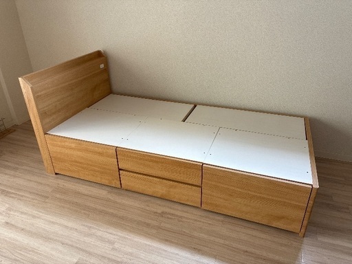 ニトリ 収納棚付きシングルベッド