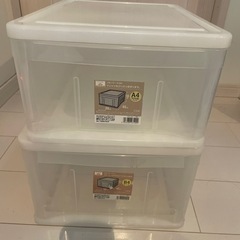 プラスチック引き出し収納ケース2個セット③
