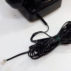 新札幌 動作品 ダイヤル式電話機 601-A2 黒電話 黒 昭和/レトロ 日本電信電話公社 ■発着信確認/現状渡し/3376の画像