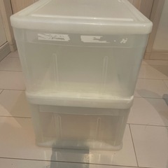 プラスチック引き出し収納ケース2個セット⑤