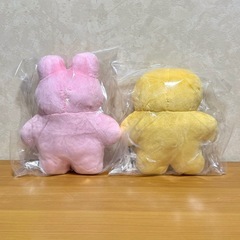 mojojojo BIG ぬいぐるみ うさぎ ひよこ 2個セットの画像