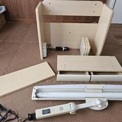 差し上げます　学習机　上棚　ニトリ