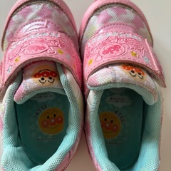 【中古】 アンパンマン 靴 ① ピンク14.5cm キッズ シューズの画像