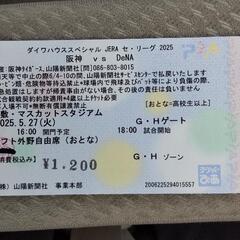 阪神×DeNA(マスカットスタジアム)レフト自由席