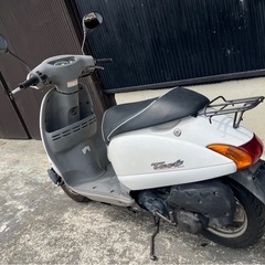 動画有り　高騰中なのに爆安 50cc 原付 HONDA タクト 白の画像