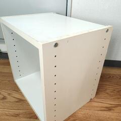 カラーボックス　スクエアホワイト色の画像