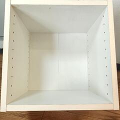 カラーボックス　スクエアホワイト色の画像