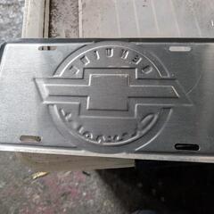 シボレー　ナンバーサイズ　看板の画像