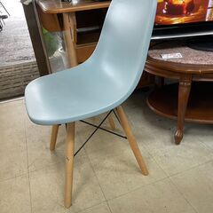 チェア　No.3155　ニトリ　CHAIR K-1195W-2　シェル型チェア　スカイブルー　【リサイクルショップどりーむ荒田店】の画像
