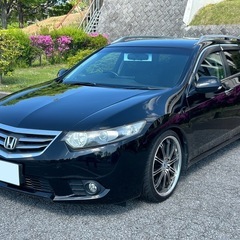 アコードツアラー ローダウン&WORK19インチ！9インチモニタ...