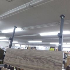 ウォールラック 幅80cm 高さ200～257cm 突っ張りラック ブラウン系 木目調 壁面ラック☆ 札幌市 北区 屯田 の画像