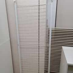 ★ジモティ割あり★  突っ張りラック ホワイト W59.5×D3...