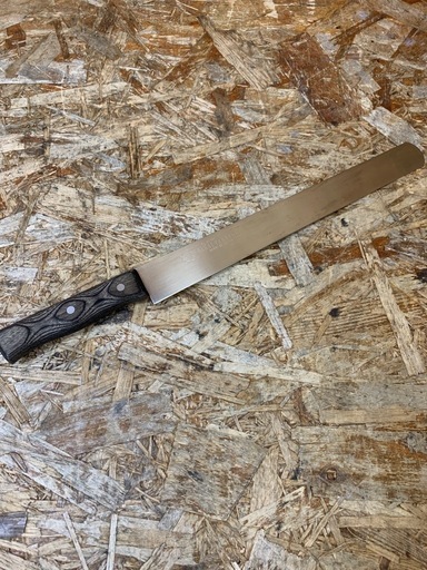 a(7244) 堺孝行 カステラナイフ 直刃 日本製 スウェーデンステンレス鋼 全長44cm 製菓用器具