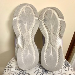 ★ 子供 スニーカー 23cm パープル 水色 ★の画像
