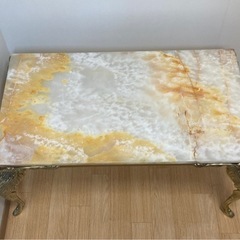 大理石天板センターテーブルの画像