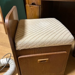 お値下げ⭐️木製三面鏡台の画像