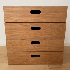 無印良品スタッキングシェルフ　スタッキングチェスト