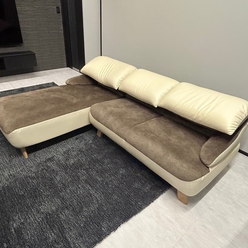 【定価42万円】アサヒ　トロン　3人掛けソファー
