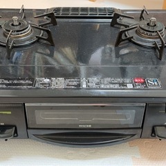 Rinnaiのガステーブル 美品 都市ガス 右強火