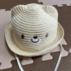 クマの顔 麦わら帽子 46cm