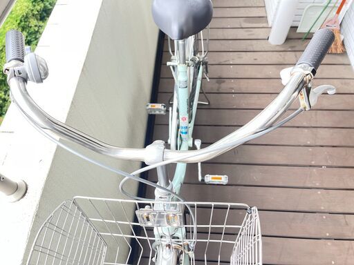 マルイシ シティサイクルhappy life26インチ　ミントグリーン　引取専用 マルイシ シティサイクル happy life26インチ ミントグリーン