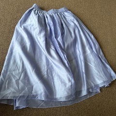 ラベンダー色シフォンスカート
