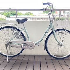 マルイシ シティサイクル happy life26インチ ミントグリーン