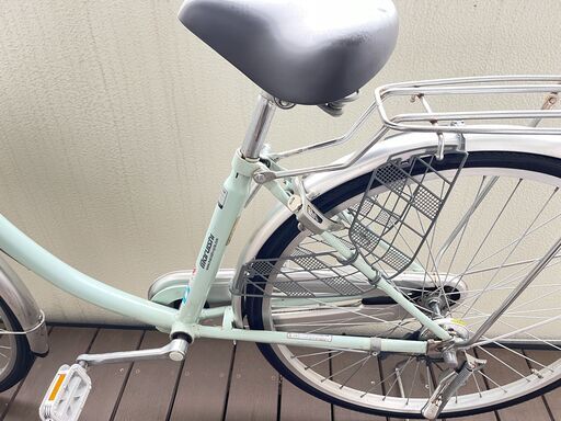 マルイシ シティサイクルhappy life26インチ　ミントグリーン　引取専用 マルイシ シティサイクル happy life26インチ ミントグリーン