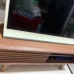 ジャンクテレビとテレビ台のセット