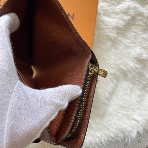 美品ルイヴィトン モノグラム ポルトパピエジップ財布 (ミニィ