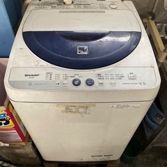 ジャンク品　SHARP洗濯機　ES-45E6 （不動）