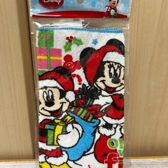 新品未使用 ディズニー クリスマスミニタオル ミッキー ミニー