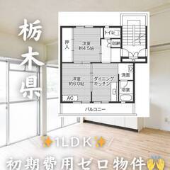 栃木県那須烏山市　初期費用ゼロ　家賃38000円　生活保護可