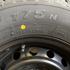 ハイエース新車外し純正ホイール4本セット195/80R15 ダンロップ