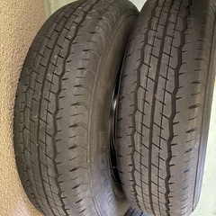 ハイエース新車外し純正ホイール4本セット195/80R15 ダンロップ