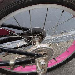 子ども用　自転車　補助輪付きの画像