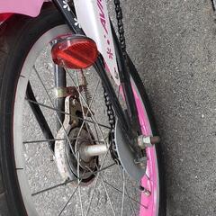 子ども用　自転車　補助輪付きの画像