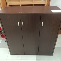 ★ジモティ割あり★  収納棚 ブラウン H94×D35×W90 ...