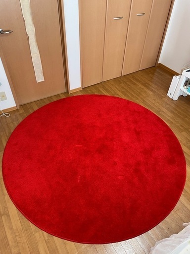 IKEA 新品未使用！ラグストエンセ STOENSE 195cm レッド赤　円 IKEA 新品未使用！ラグストエンセ STOENSE 195cm レッド赤 円