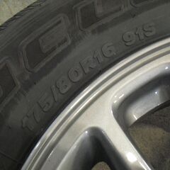 SR438 SR439 タイヤ ブリヂストン DUELER H/L 175/80R16 2024年製 夏タイヤ ホイール スズキ 純正 16×5.5J +22 ジムニー 等 石狩市の画像