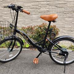 【美品中古】折りたたみ自転車　20インチ　シマノ6段変速ギア