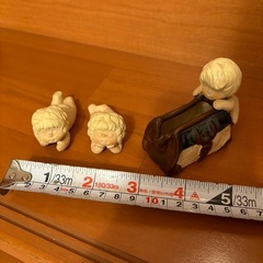 陶器のお人形　3個の画像