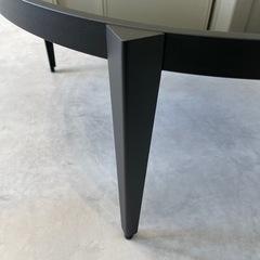 ☆ 桜屋工業 CHERRY ブラック ガラス ローテーブル ☆の画像